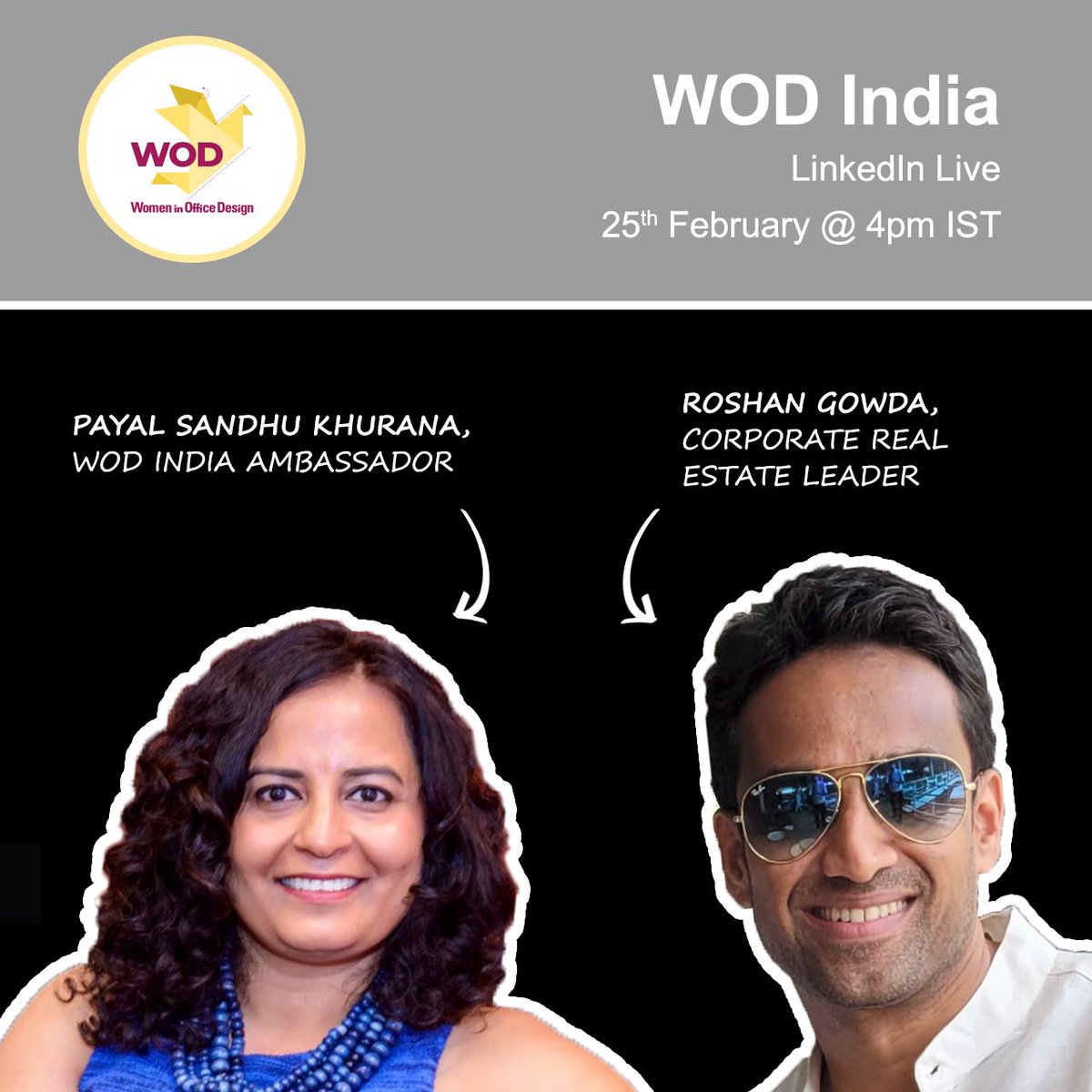 A new series of monthly talks hosted by WOD India Ambassador Ar. Payal Sandhu Khurana and Ar. Fancy George. WOD India Conversations will host guests and experts from the workplace design, architecture and CRE world to bring perspectives on various topical issues.