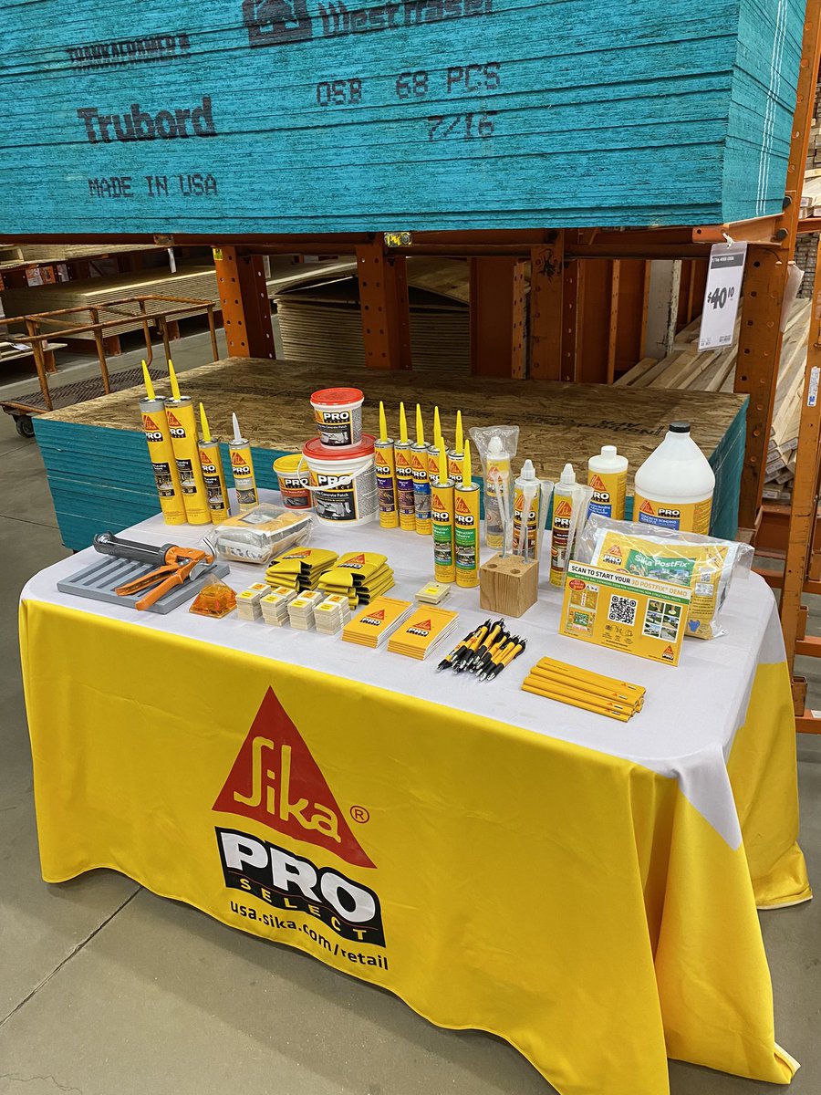 MarcusRutz's tweet photo. Hey Cleveland!! @Sika is all set up at @HomeDepot 3824 in Macedonia!!! Iโll be here for the morning with PKs and Training so stop on by. #Sika #TheProsKnow @Monica_Lindsey1 https://t.co/dvangYWamH