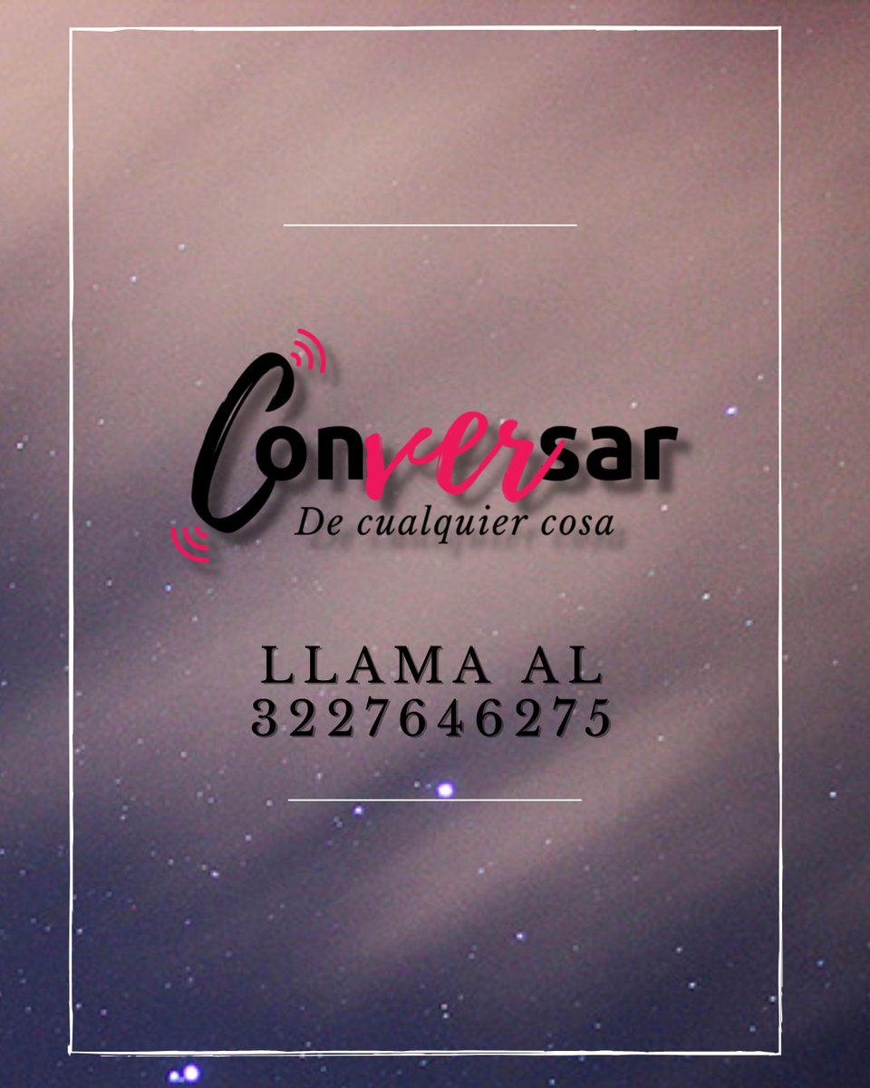 Conversarco's tweet photo. Te invitamos a Conversar con nosotros y a que empieces a disfrutar de este espacio virtual de 45 minutos para empezar a sanar espiritualmente. 

Agenda tu cita para ConVERsar de Cualqueir Cosa 
Whatsapp 322 764 62 75 
https://t.co/Ew27xbsAnP

 #HighAnxiety #Melancolia #Autoestima https://t.co/bUgqVDsjqM