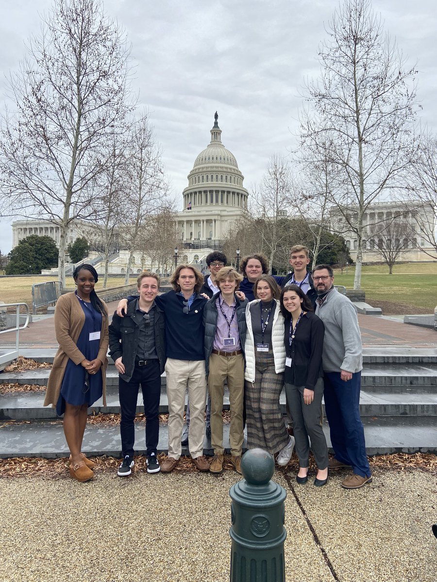 wryadams's tweet photo. Today we embark on Capitol Hill with an amazing group of @CHHSHornets seniors.  They have represented our school and community very well this week @CloseUp_DC https://t.co/qKoGcorgLo