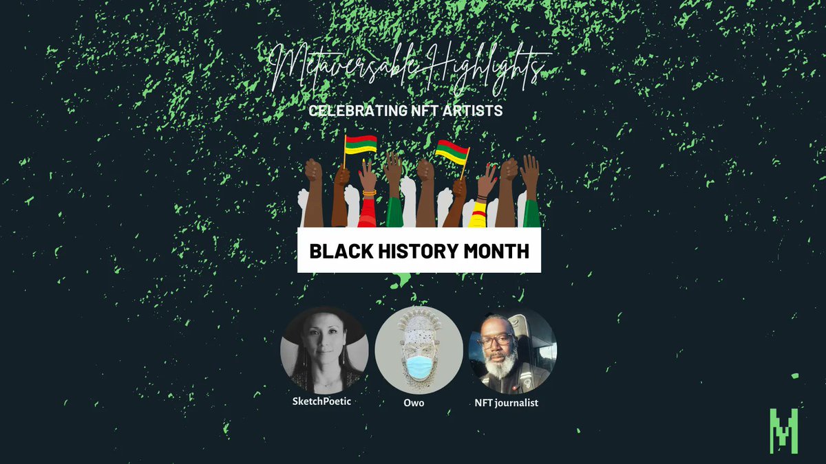 The NFT ecosystem consist of more than just artist, we have photographers, collectors, educators and more. Let's celebrate these individuals who are adding value to this space. We salute you <a href="/sheiladarcey/">SketchPoetic</a> @skidrowcrypto <a href="/OwoAnietie/">Owo</a>

#NFT #metaverse #Blacknftart #blackhistorymonth