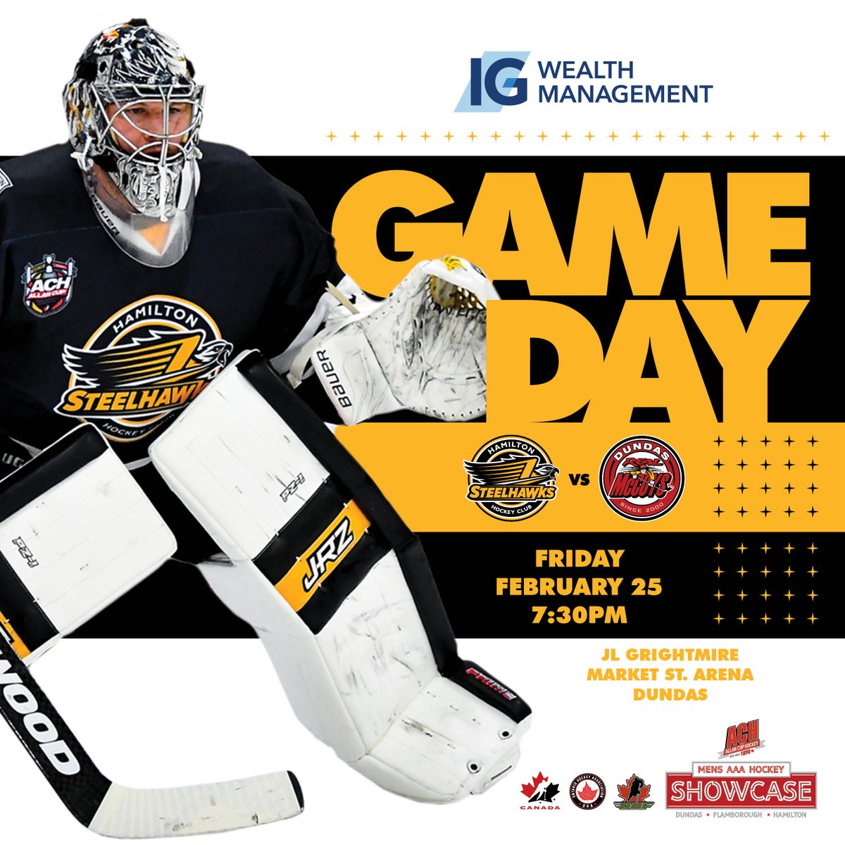 Ham_Steelhawks's tweet photo. Friday Night Hockey is Back!!!
We are back on the ice for our second game of the ACH Showcase against the host @DundasRealMcCoy. Tickets are only $10. Gametime is 7:30. Beer and pizza are available. https://t.co/VWIrIrvUNX