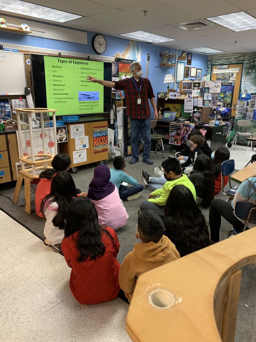 Our fav beginner/scientist, Dr. Jessup is here learning about engineering and the different types of engineers as we celebrate Engineer’s Week! #kwbpride <a href="/lsullivan/">Project Discovery</a> @APSscience <a href="/APS_STEM/">APS STEM</a>