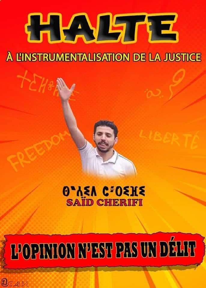 Tamazgha_'s tweet photo. ⭕️ Vumerdes :

Le verdict est tombé dans le procès en appel de Saïd Cherifi : Condamnation à 6 mois de prison avec sursis assorti d'une amende de 20 000 Da. https://t.co/bdnsrLeUsz