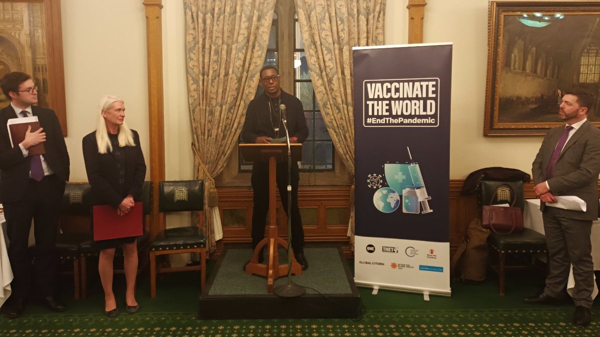 Thank you to all who came to last night's Health Heroes event, especially Ministers @amandamilling & @maggie_erewash. 

As our Ambassador @DavidHarewood said:

'2022 must be the year we #VaccinateTheWorld, #EndThePandemic, & secure a brighter future for the world’s children.'💉🌍