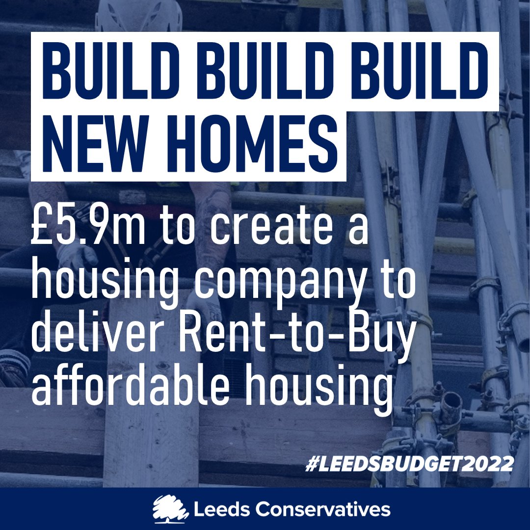 CllrSamFirth's tweet photo. 🏘 @Conservatives in #Leeds would join 83% of local councils in #England and create a council-owned company to deliver MORE affordable housing. #LeedsBudget2022 https://t.co/zdy6cBMupD