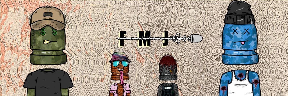 FULLxMETALxJPEG's tweet photo. New header... Check it out below to see a sneak preview of our #FMJs
#NFT https://t.co/gfj4IxzNHY