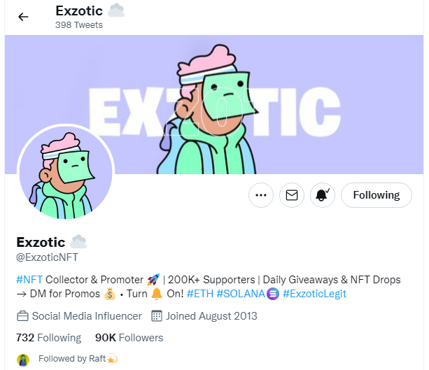 CryptoLordHQ's tweet photo. @chitaglorya__ @RaftNFT @ExzoticNFT Done!! Thank you so much for the giveaway🙏🏻 I hope I can win!!! https://t.co/cQx9ibfWer