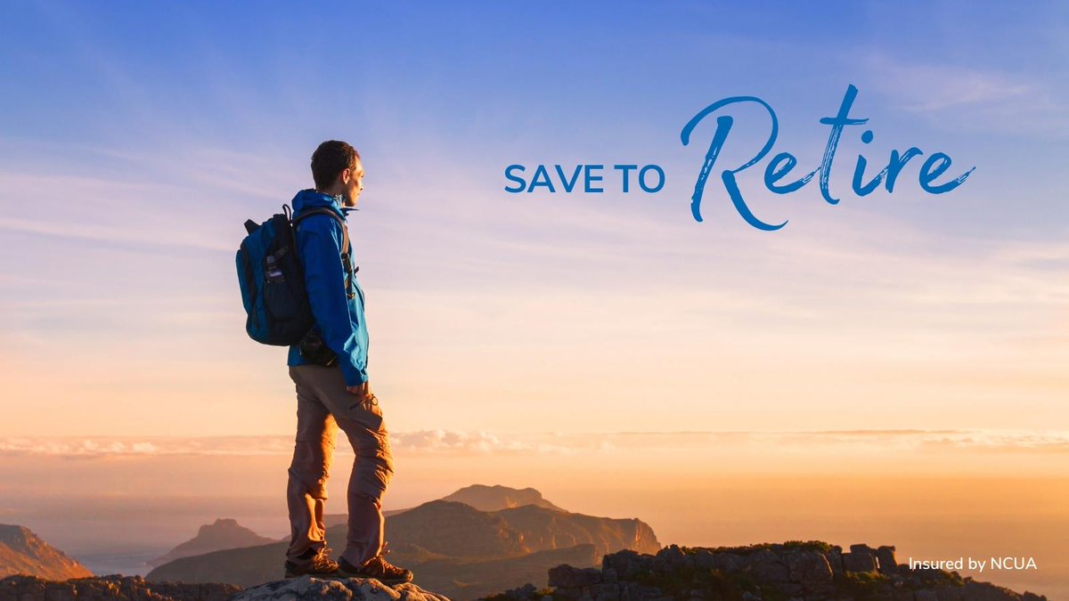 BluPeakCU's tweet photo. No matter how old you are, it’s important to make saving for retirement a priority—your future self will thank you! #USECreditUnion #AmericaSavesWeek #SaveToRetire #SaveMore https://t.co/ZkZVqXzgOF