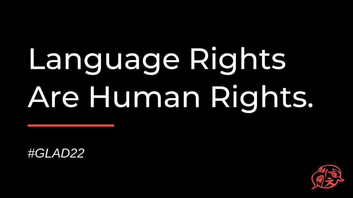 Global Coalition for Language Rights (GCLR) Newsletter: February 23, 2022 - mailchi.mp/3a639504e10f/g… Higlights of #GLAD22 shared in this week's newsletter! Thank you to all for advocating for language rights and justice! #ISupportGLAD22