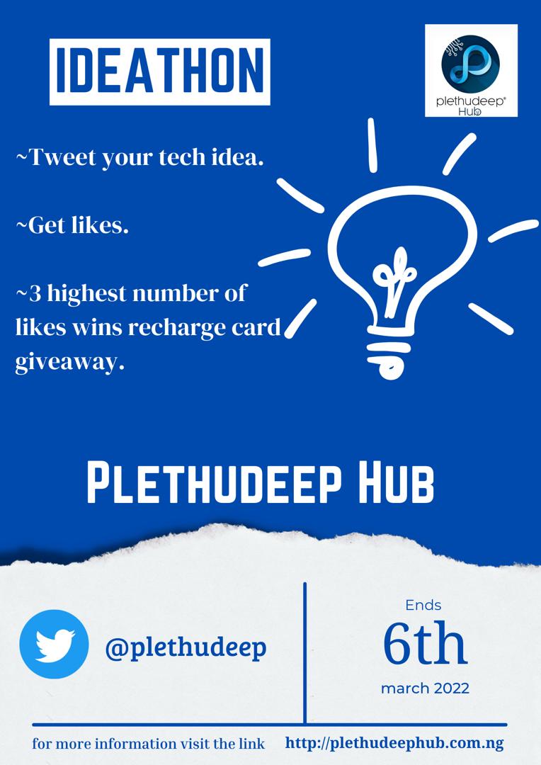 jsnsbsgstgaggw's tweet photo. You have got #ideas then participate in this #ideathon by commenting on this as a thread and canvassing for people's like https://t.co/vKXGeGkgSi