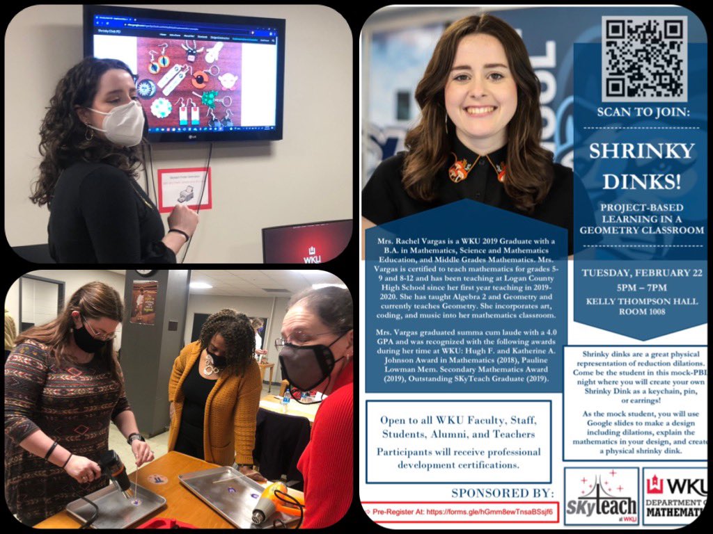 skyteach_wku's tweet image. The Shrinky Dinks were a big hit! Science students, be on the lookout. We have an upcoming PD for you on April 12th! @Docmarmar @DocB_WKU_OCSE @CatPoteet @WkuOgden @skyteach_wku @WKUCEBS @WKUSTE @WKUMath