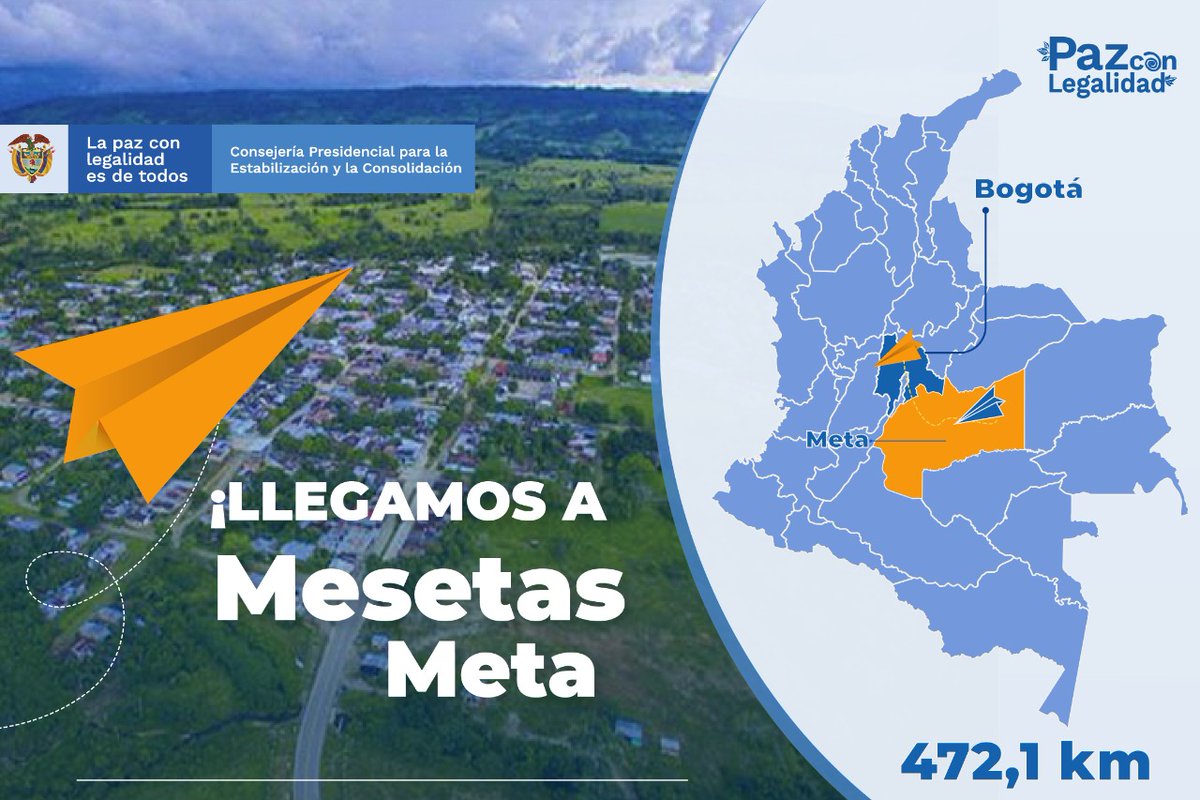 Ministerio_TIC's tweet photo. A partir de hoy, Mesetas, #MetaConectado, se convierte en la voz de una #PazConLegalidad ¡Un territorio donde se promueve, se divulga y se toma acción para preservar la paz de un país que estamos construyendo entre todos! 📻🎙️ https://t.co/3JtRrazpBs
