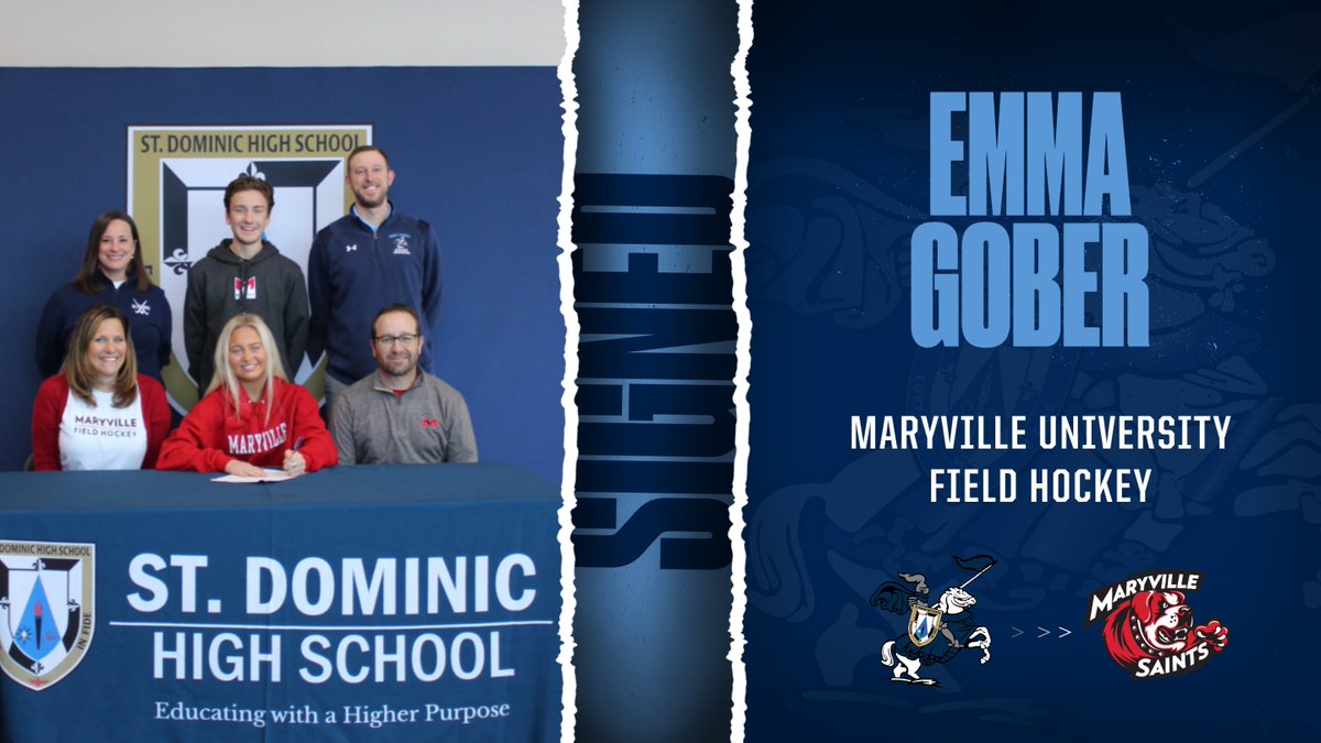 sdhsathletics's tweet photo. Congratulations to Emma Gober on her commitment to play Field Hockey for Maryville University! #StDominic2022 https://t.co/fffxLNSPMi