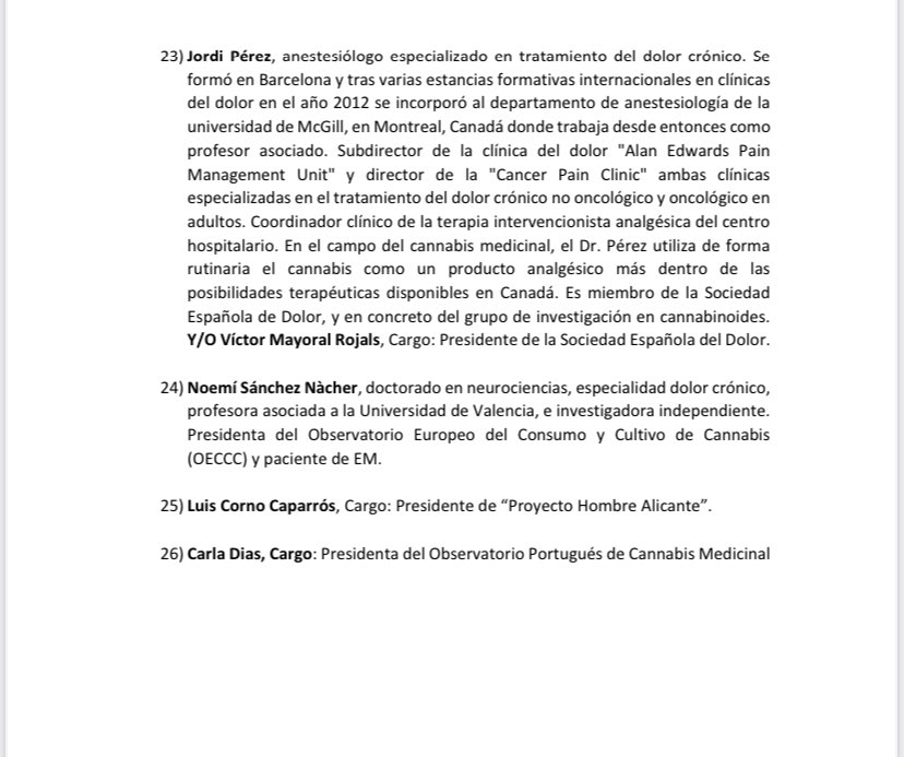 Podéis consultar aquí la lista de comparecentes de la subcomisión.