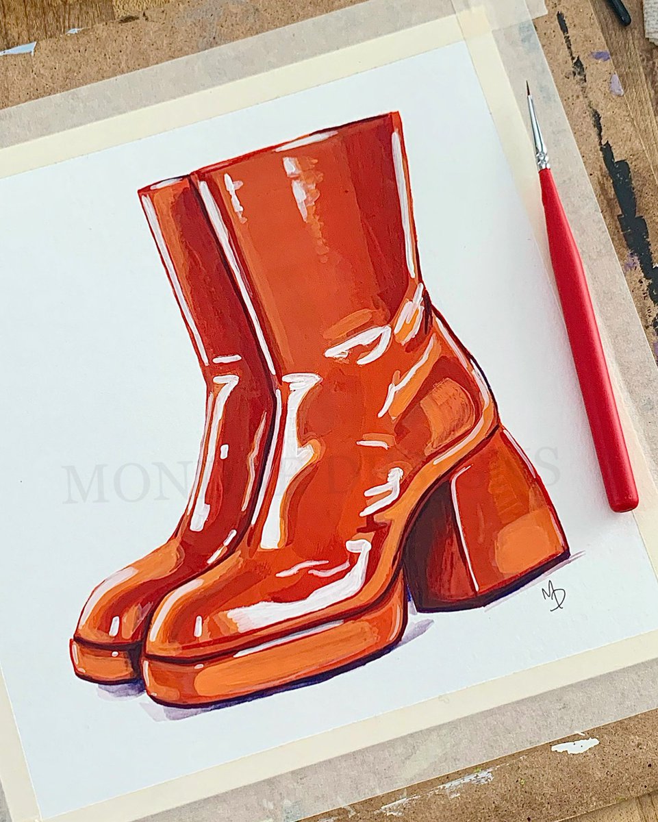 mondaedesigns's tweet photo. 🧡❤️‍🔥
#paintingoftheday #gouache #art #mondaedesigns https://t.co/UGClmV2D0m