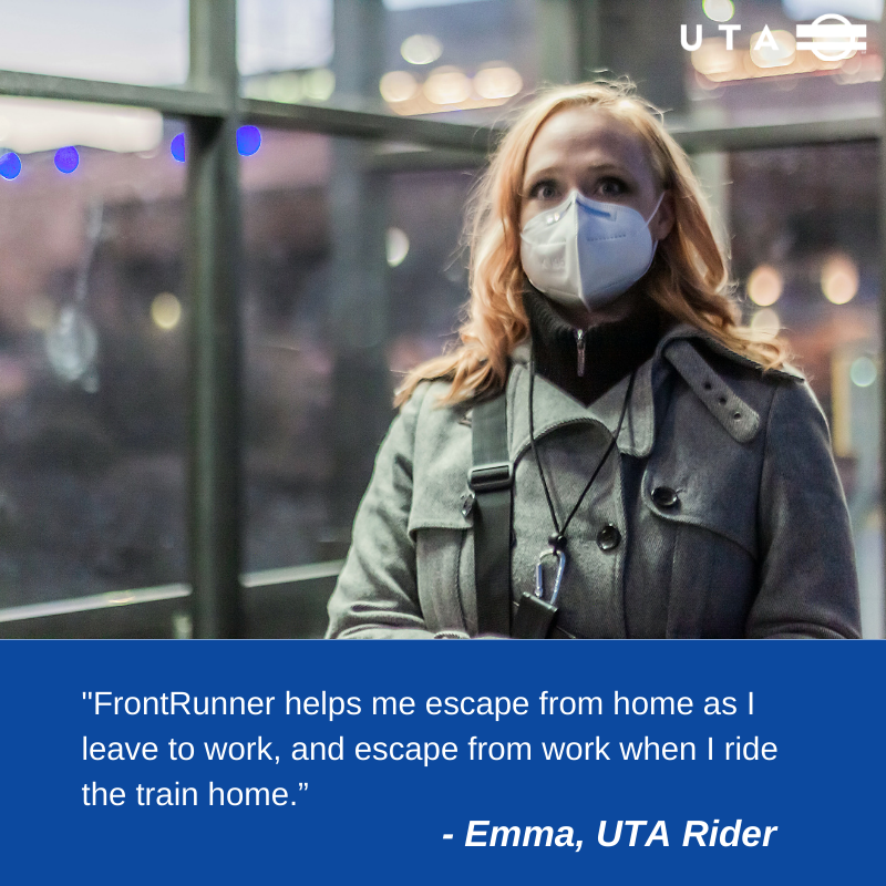 RideUTA's tweet photo. We asked Emma, our February Rider of the Month, "Why do you ride?"

Learn more about Emma and find out how to nominate someone for Rider of the Month at https://t.co/WWEOzmRgsR. 

#TakeTransit #UTAYourWay #slc #utah https://t.co/iqr46ajM6G