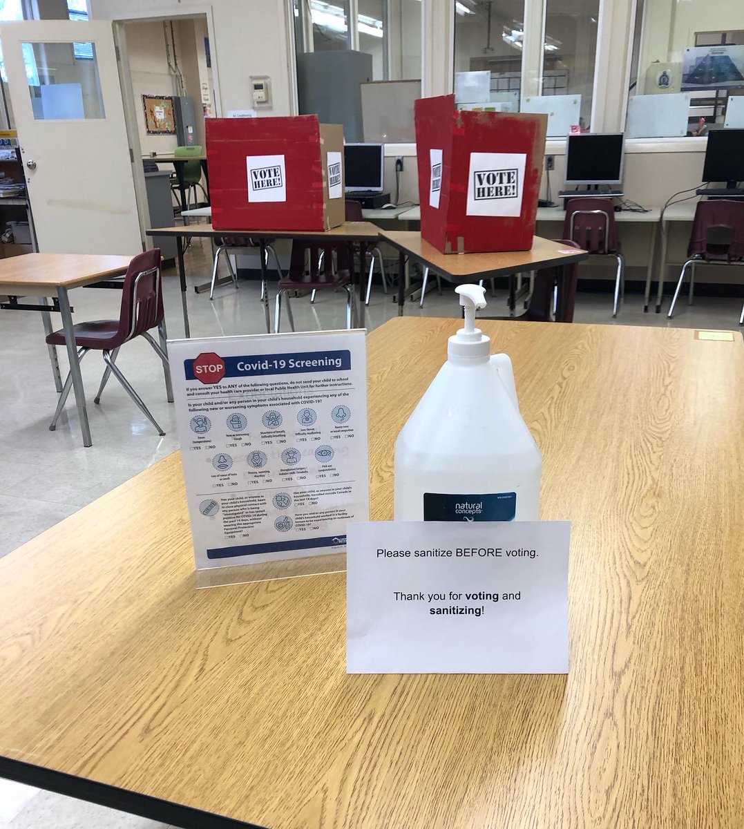 ArthurVoaden's tweet photo. Election Day for our Student Advisory Cmt is over.  Congratulations to newly elected Prime Minister Bailey &amp; Deputy PM Lee. Our Vikings are looking forward to increased student voice and spirit in the building!  Congratulations also to Gavin who ran a strong campaign. @TVDSB https://t.co/mx5uHDcJLj