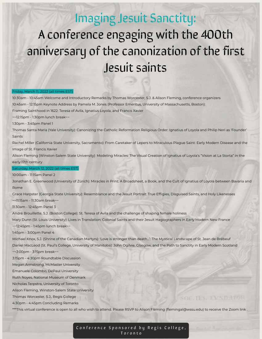 As March is quickly approaching there are also exciting events coming up such as the "Imaging Jesuit Sanctity Conference" on Fr. Mar 11 and Sat Mar 12! Check out the flyer for details.
#globalcatholicism #jesuitsaints #conference