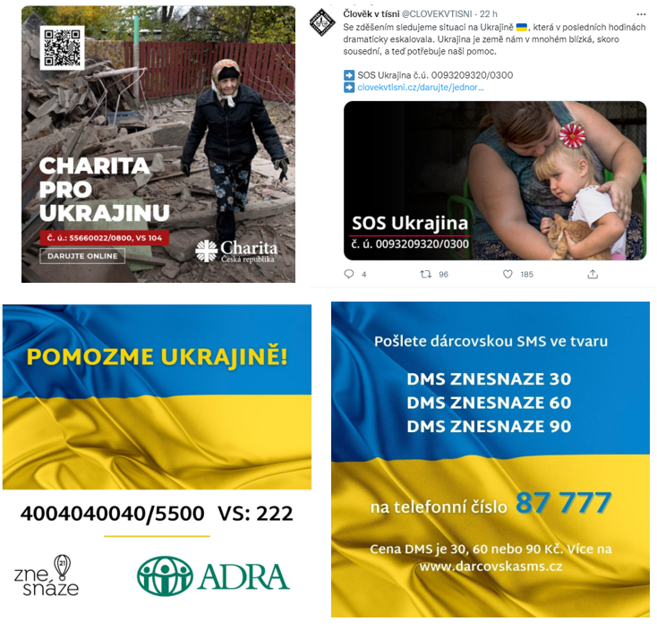 90ct24's tweet photo. 🇺🇦🤝Humanitární pomoc Ukrajině – jedno z témat dnešní #90ct24 
Charita ČR na bezprostřední pomoc Ukrajině uvolnila z krizového fondu 0,5 milionu Kč.  Pomáhají i Člověk v tísni nebo Paměť národa a ADRA. 
Český červený kříž pošle na Ukrajinu auta, stany a také chirurgické sady. https://t.co/0NMTFE4AiF