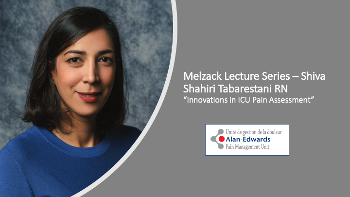 First Melzack Lecture of 2022 this afternoon at 4pm!
📣📣📣📣📣📣 Shiva Shahiri Tabarestani talks about "Innovations in ICU Pain Assessment" 📋📋📋
REGISTER:
bit.ly/3HeRQME