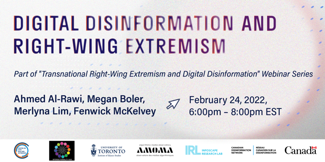 intersect_hub's tweet photo. Reminder: This Thursday, Feb. 24 is the first event of the Winter 2022 Webinar Series: Transnational Right-Wing Extremism and Digital Disinformation

Sign up here!
https://t.co/emwJPHKSdx https://t.co/Aw0S4X4DZ0