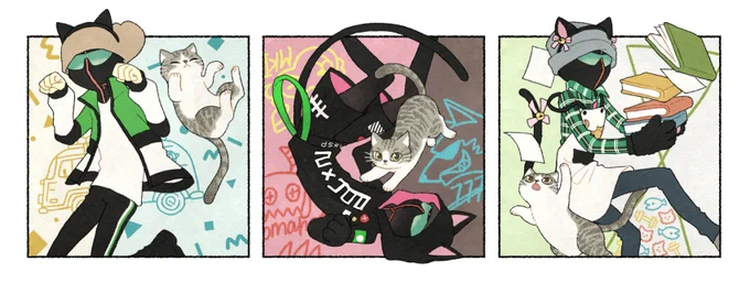 猫の日だったなあ…そういえば時々猫になってる推しがいたなあ…と思いながら描いてました
#MSSPアート 