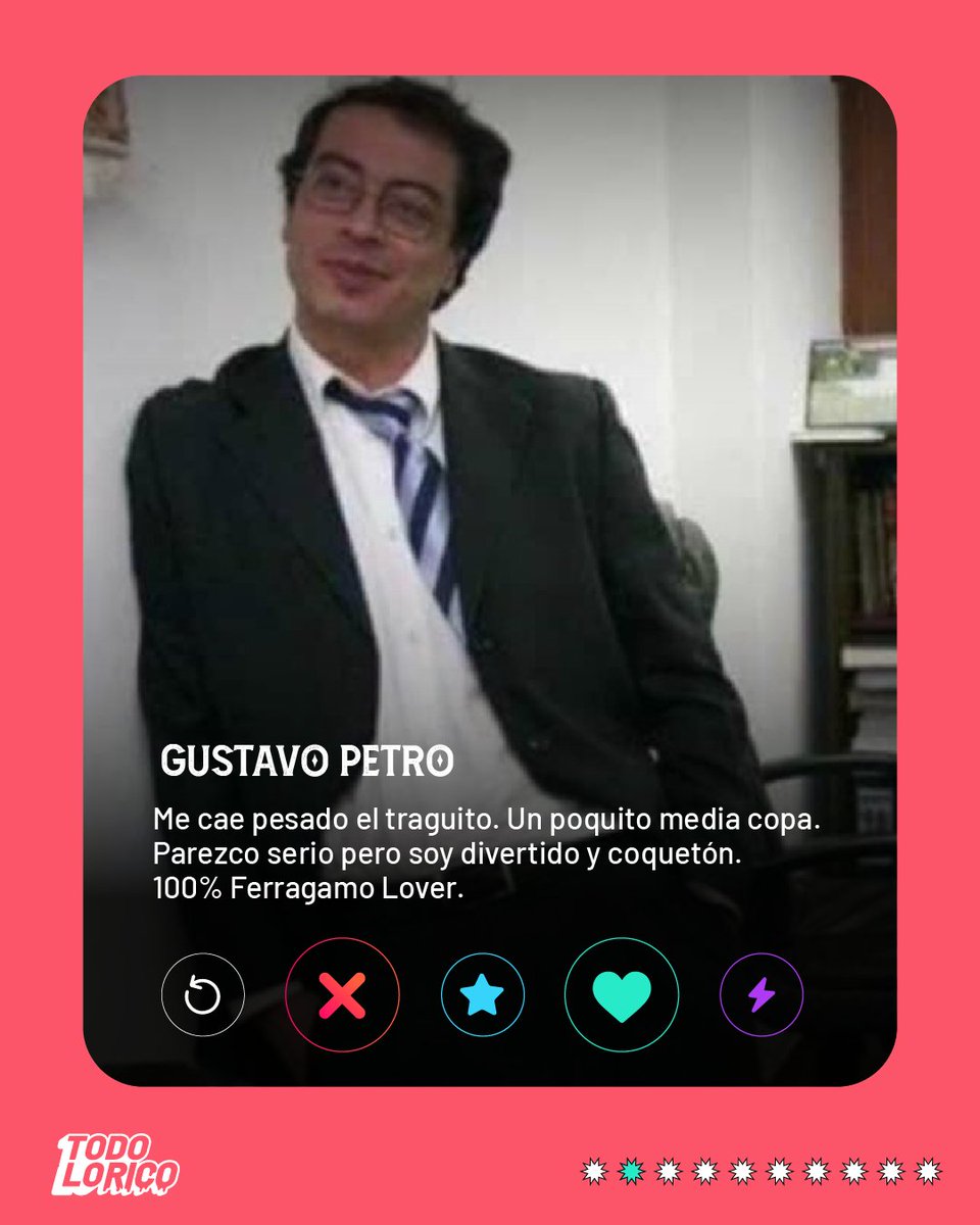 teeleerre's tweet photo. En época de elecciones cualquier red puede ser una gran plataforma para hacer campaña😏. Acá les dejamos las posibles biografías de Tinder de nuestrxs candidatxs presidenciales, estén pendientes, quizás hagan match con algunx😳🤭. https://t.co/A814vIzEEn