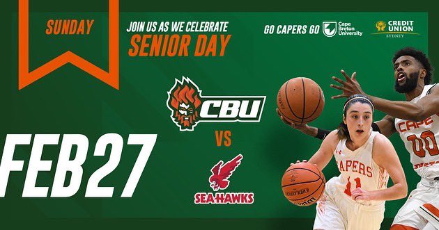 gocapersgo's tweet photo. Exciting games for the weekend. Final Home Games of the season against @MUNathletics
Sunday: WBB @ 1pm and MBB @ 3pm. Join us as we celebrate Senior Day. @ProtocaseInc @sydneycreditunion
@cbuniversity https://t.co/U2S8J8FWWQ