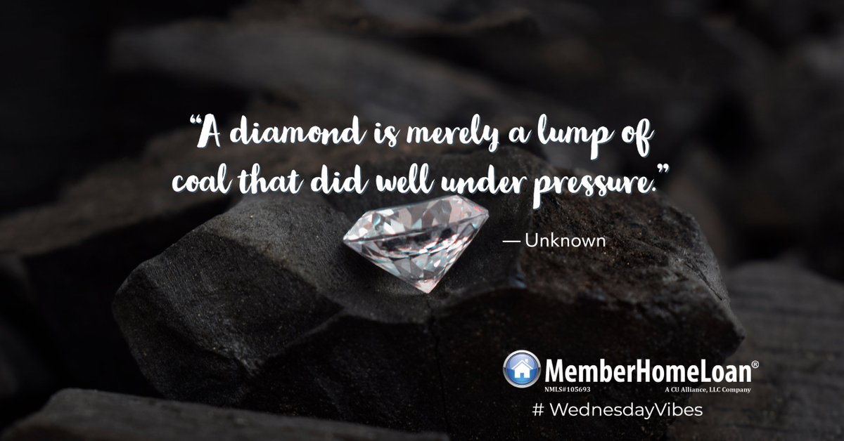 "A diamond is merely a lump of coal that did well under pressure." - Unknown
#wednesdaywisdom #wednesdayvibes #humpdaymotivation