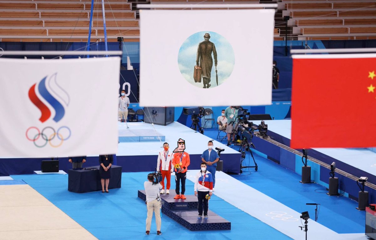 gm.
today's #memeolympics entry highlights the <a href="/larvalads/">Larva Lads</a> first gold medal ceremony 

#allhailLanton #ladsontop