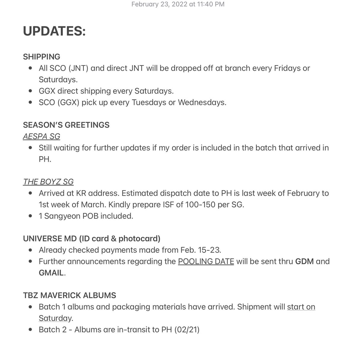 00zhaul's tweet photo. #AISA_UD
⤷ Mass Update

— Do not hesistate to send me a message if there are concerns not mentioned in this tweet. Thank you! https://t.co/zvJTZGR1wQ