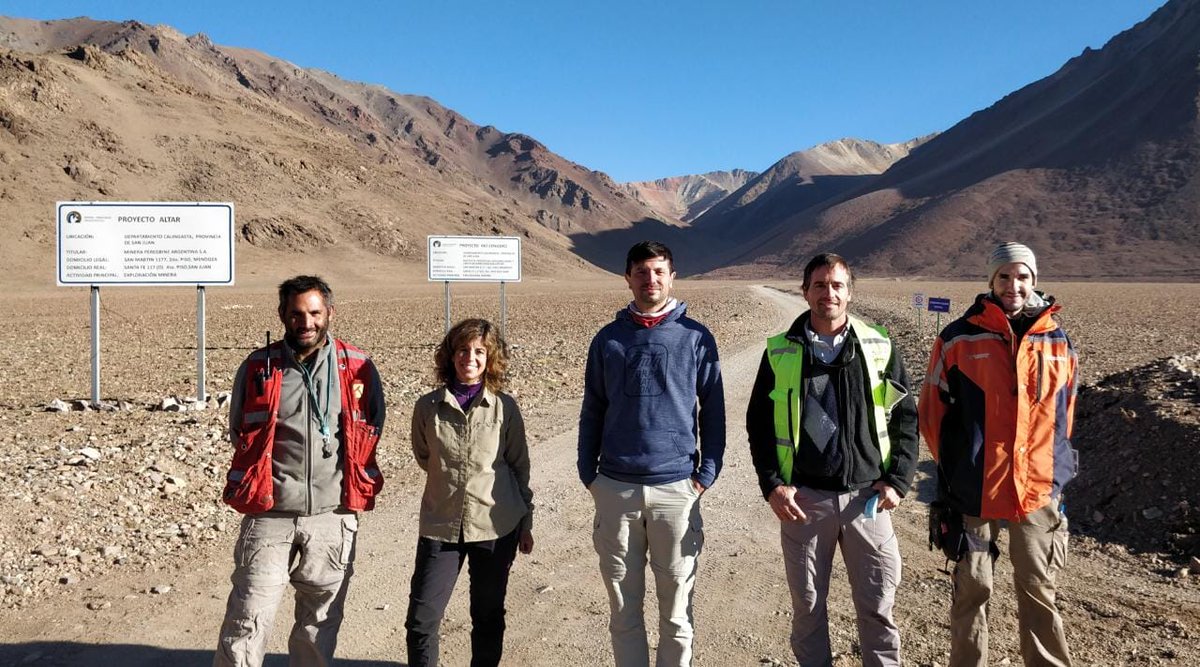 It was great to receive Prof. Laura Maydagán from the @UNSbahiablanca and doctorate research student Martín Gonzalo Vallejos at the Altar copper-gold project last week!
#copper #gold #porphyries #andes #sanjuanprovince #research #education