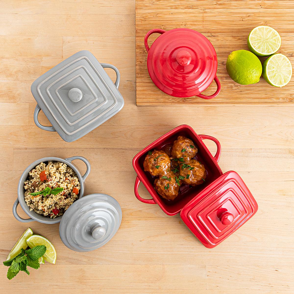 QuidSpain's tweet photo. Presentaciones con las que sorprender ✨

Mini cocottes de porcelana Appetite 🍲

En gris o rojo, con un brillo excepcional para servir
entrantes y tapas individuales. 😍

#Quid #Novedades #MiniCocottes #Cocottes
#Presentación #Cocina #Cocinillas #Recetas #Mesa
#VestirLaMesa https://t.co/0libDNWZs7