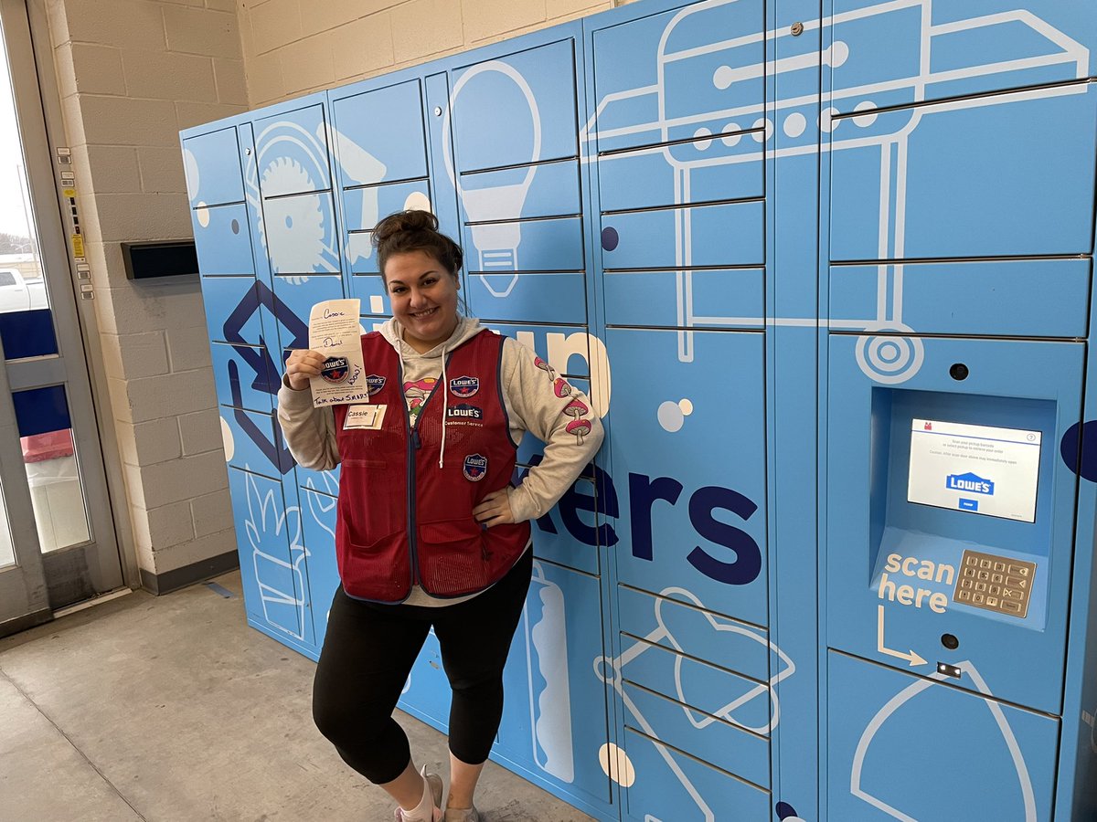 Cassie is making a difference for customers everyday!  Getting shout outs from our shoppers and <a href="/BenitoKomadina/">Benito.Komadina@Lowes</a>!  <a href="/steveyoung456/">Steve Young</a> <a href="/BlueBoxR1/">@BlueBoxR1</a> <a href="/ethanatlowes/">Ethan Eanes</a> <a href="/brandonatlowes/">Brandonatlowes</a> <a href="/Lillianatlowes/">Lillian Johnston</a> <a href="/shaylowes2458/">Shaylin</a> <a href="/BrianTe58414379/">Brian Terry</a>