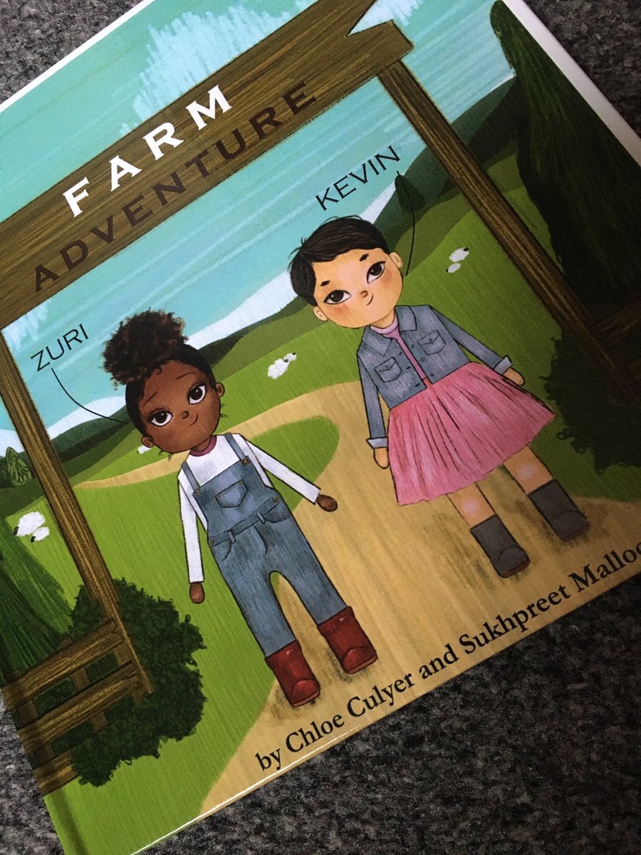misscculyer's tweet photo. For those that don’t know, @Sukhpreet_k1 and I created a children’s book for our second year legacy project. We wanted to give a subtle nod to race and gender stereotypes while providing an educational and inclusive story. We finally got this back in print 🥺🤍 look at it! 🚜🌷🐷 https://t.co/11xEIEkZ4i