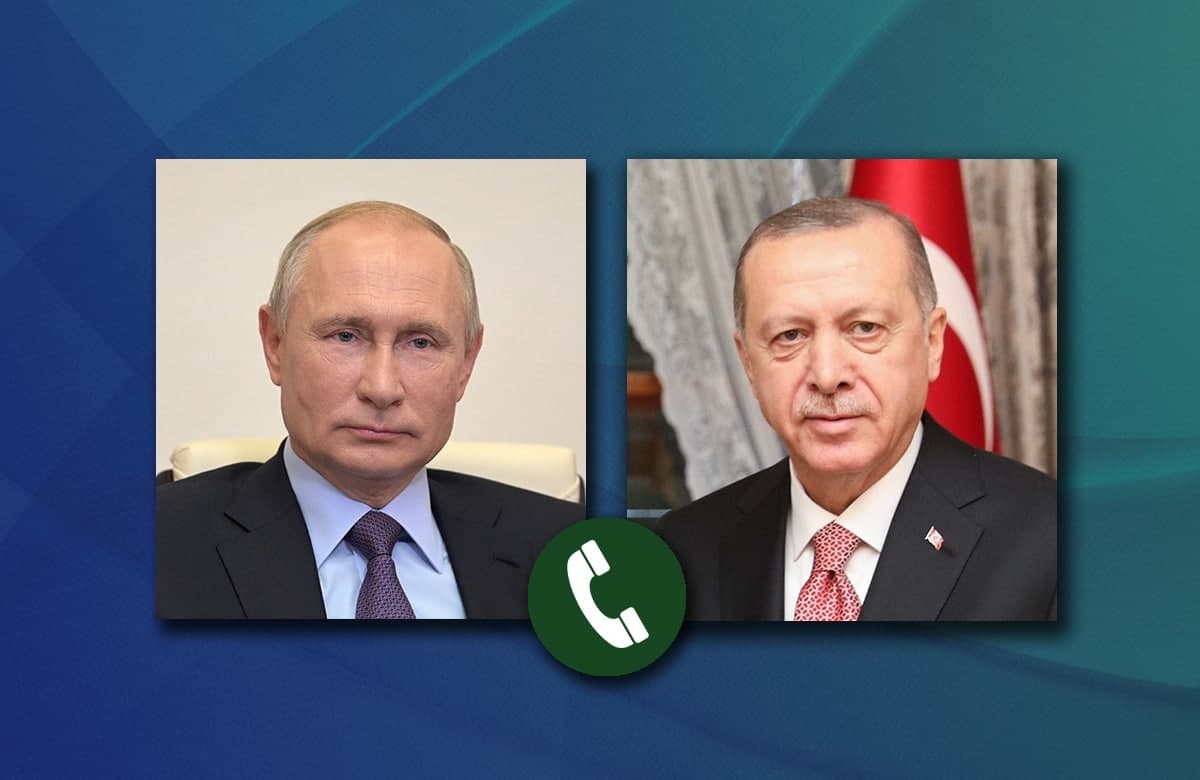 🇷🇺🇹🇷📞Состоялся телефонный разговор Владимира Путина с Президентом Турции <a href="/RTErdogan/">Recep Tayyip Erdoğan</a> 

👉 Лидеры обменялись оценками ситуации в связи с признанием Россией ДНР и ЛНР. 

Затронута тематика выработки долгосрочных юридических гарантий безопасности России. 

🔗 bit.ly/3paFNtD