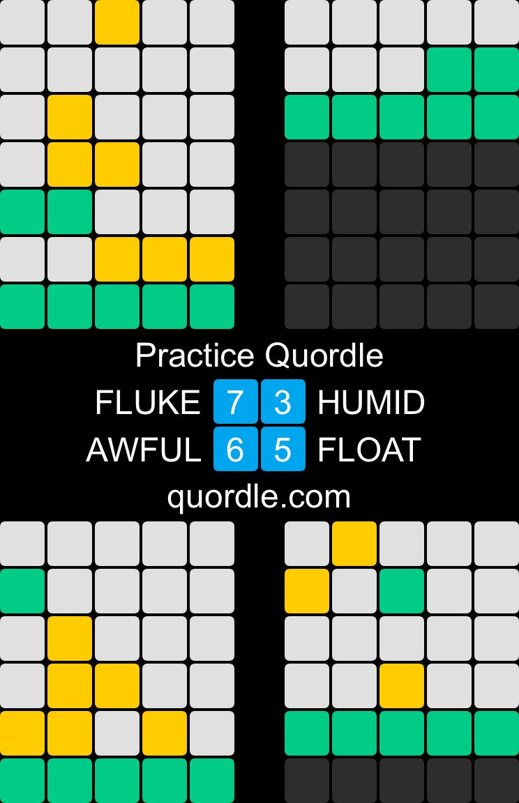 quordle.com is #wordle x4