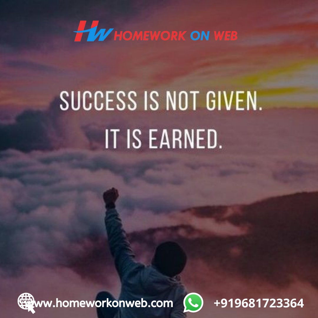 Homeworkonweb's tweet image. *Success is not final, failure is not fatal: it is the courage to continue that counts.*
homeworkonweb.com