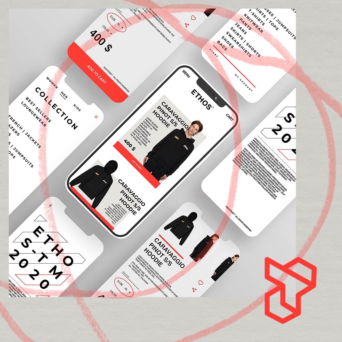 Refined_CO's tweet photo. Ethos is a company derived from the ideology that you should celebrate the fact that you are an "outcast" and that you aren't like everyone else. We think that is pretty punk rock. We designed a UI for them while preserving there identity and way of presenting there brand . https://t.co/MV6YdCCaY3