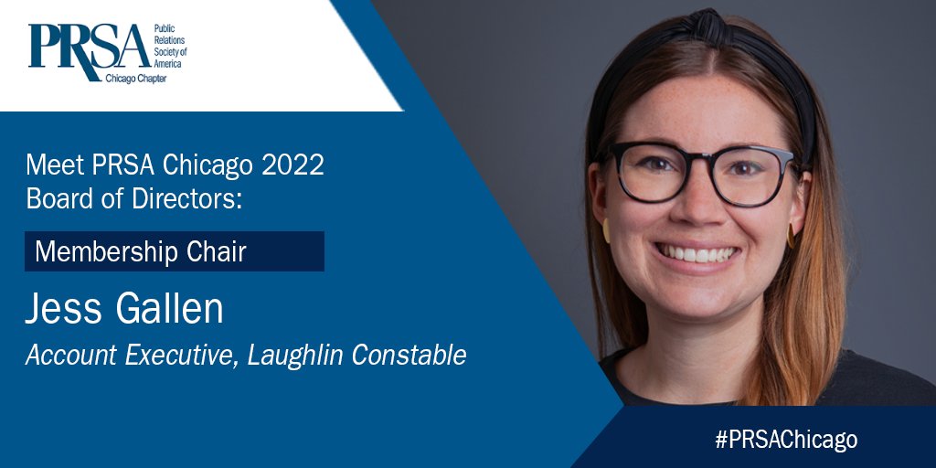 PRSAchicago's tweet image. Meet Jess! We are happy to welcome Jess Gallen to the @PRSAchicago BOD as our Membership Chair.

Jess is currently an Account Executive at Laughlin Constable. Welcome aboard! #PRSA2022