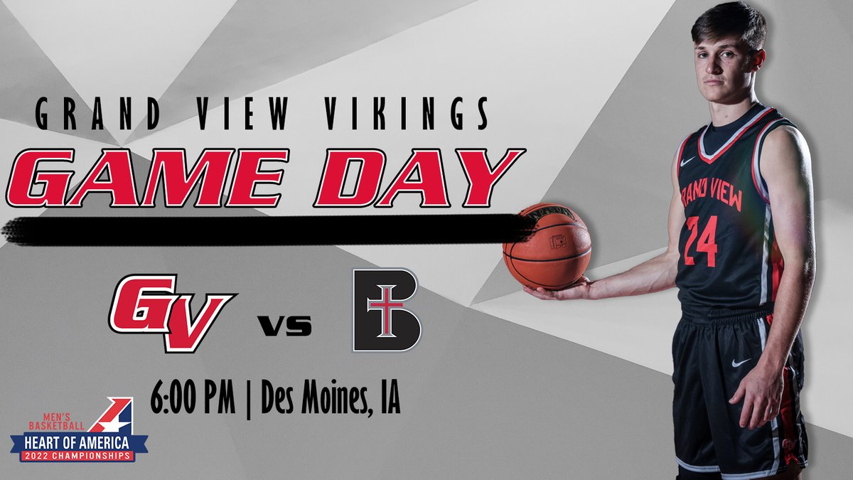 M🏀| #GAMEDAY | <a href="/GVVikingMBB/">Grand View Men's Basketball</a> 
🆚: Benedictine College
📍: Des Moines, IA
⏰: 6:00 PM
📈: ow.ly/mIHE50I1KvA
📹: ow.ly/jmRP50I1KvC
🎟️: ow.ly/lrNL50I1KvB

#HeartMBB