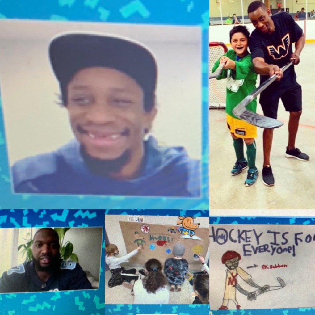 nccardoso_tasha's tweet photo. #PinkShirtDay2022 thank you 🙏🏽  @Simmonds17 @ArgoJC @MapleLeafs 
your visit w/ Ss to talk about #DiversityandInclusion 🥅@TorontoArgos @MLSEFoundation https://t.co/KIsFklsYI9
