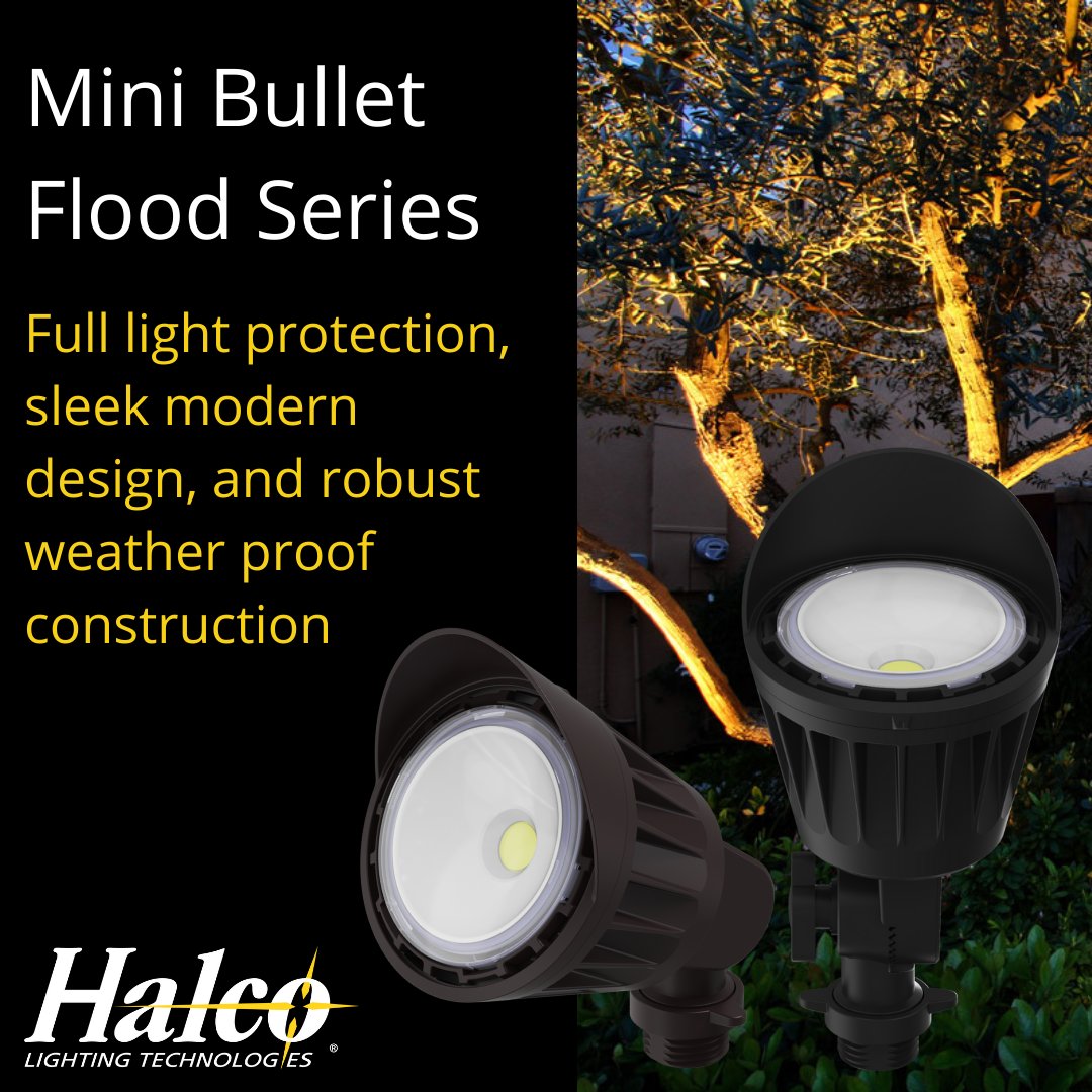 Halco_Lighting's tweet photo. With a sleek modern design and robust weatherproof construction, our new Mini Bullet Flood Series is ideal for outdoor applications 💡
#HalcoLighting #LED #MiniBullet #Floodlight #BulletFlood #Safety #Security #Lighting #OutdoorLighting https://t.co/cjRyOAtUG2