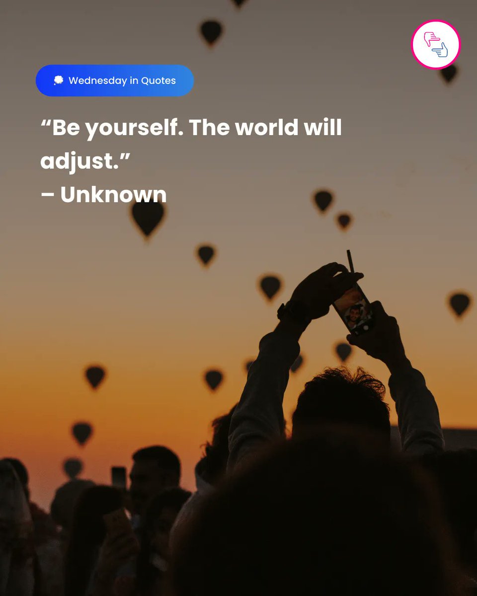 “Be yourself. The world will adjust.” 
– Unknown 

#ExtremelyEUnited #WednesdayQuote