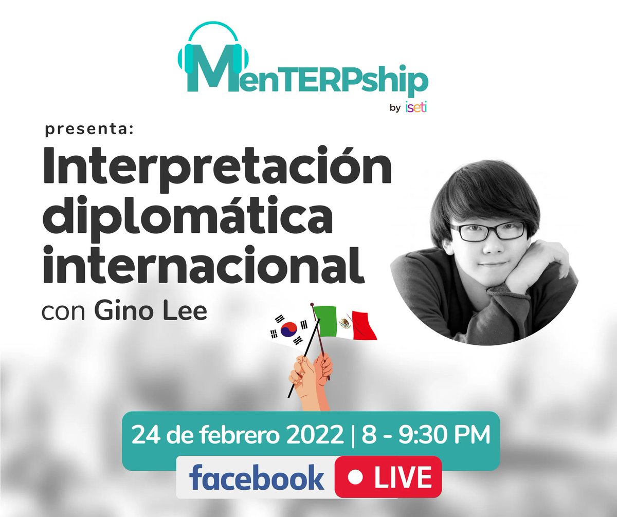 Charla sobre Interpretación diplomática internacional. @iseti_mx #interpretación #1nt #xl8 #t9n #l10n Live en Facebook.