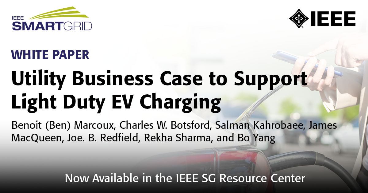 This white paper is now available!
bit.ly/whitepaper-2022
IEEE Smart Grid experts offer fact-based thoughts to power North American utilities’ push toward developing sound Electric Vehicle (EV) charging strategies. Read it now.
<a href="/ieee_pes/">IEEE Power & Energy Society</a> 
#IEEESmartGrid #Whitepaper #EV