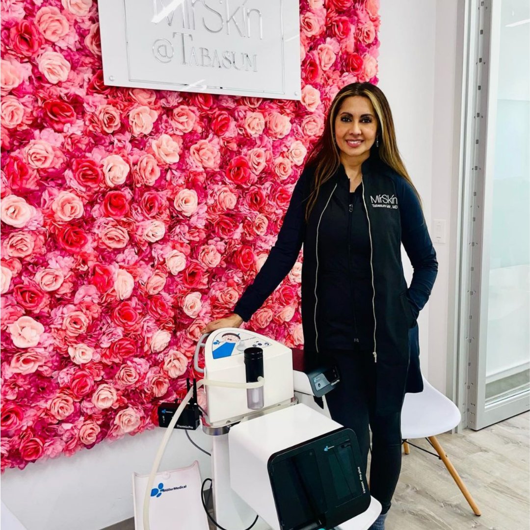 MollerAesthetic's tweet photo. We're excited for our new partnership with New York celebrity #cosmeticsurgeon, Dr. Tabasum Mir of Mir Skin Aesthtics! @tabasum  #plasticsurgeon #moellermedical Learn more about our aesthetic suite of medical devices here: https://t.co/xIJFiUx376 https://t.co/Zh5hEJZp5s