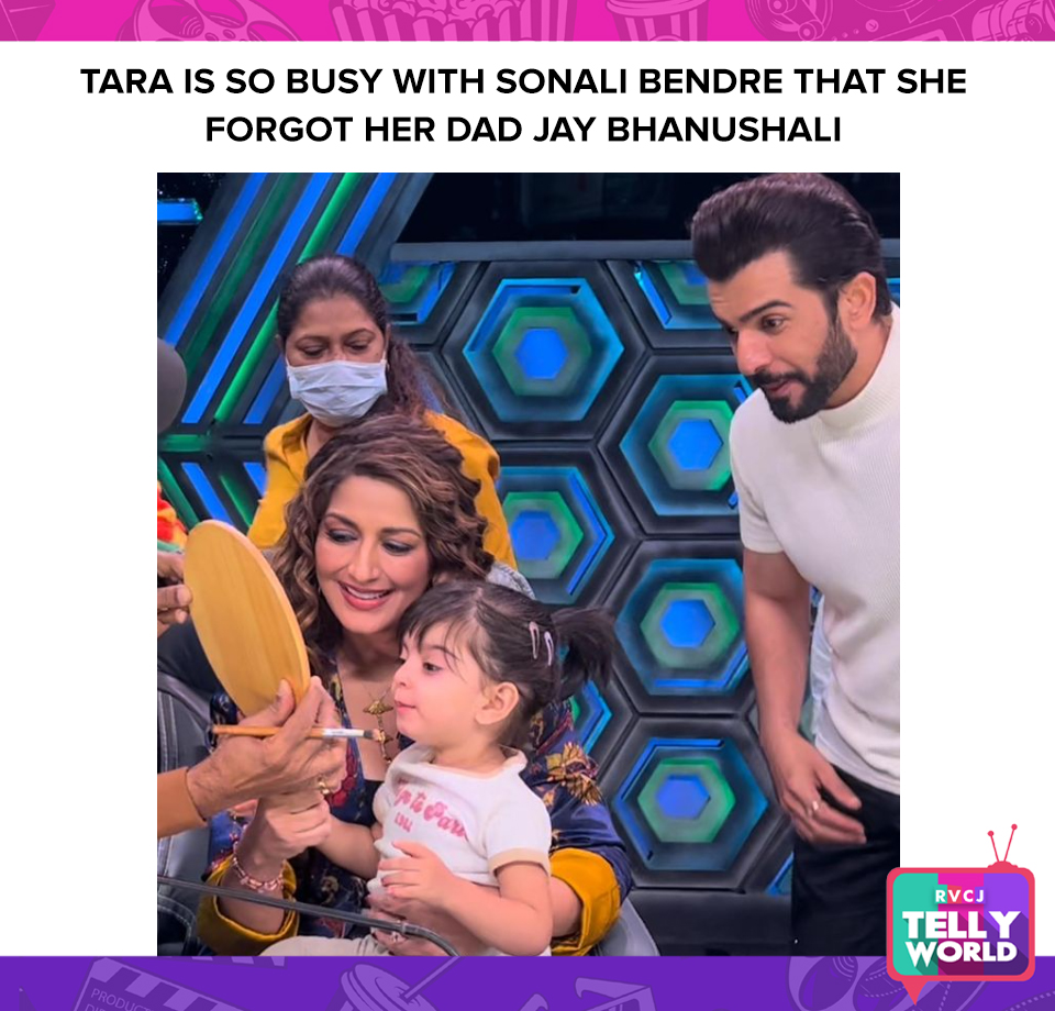 How adorable! #jaybhanushali #sonalibendre #tarabhanushali #tarajaymahhi