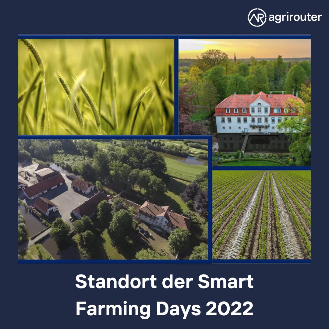 Die Smart Farming Days 22 finden auf dem wunderschönen Gut Arenshorst in Niedersachsen statt. Du kannst dich u.a. zu Smart Farming Themen informieren und agrirouter als zentrale Datenaustausch-Plattform erleben! 😁 🚜 🌱 👉 Anmeldungen über unsere Website: smartfarmingdays.com